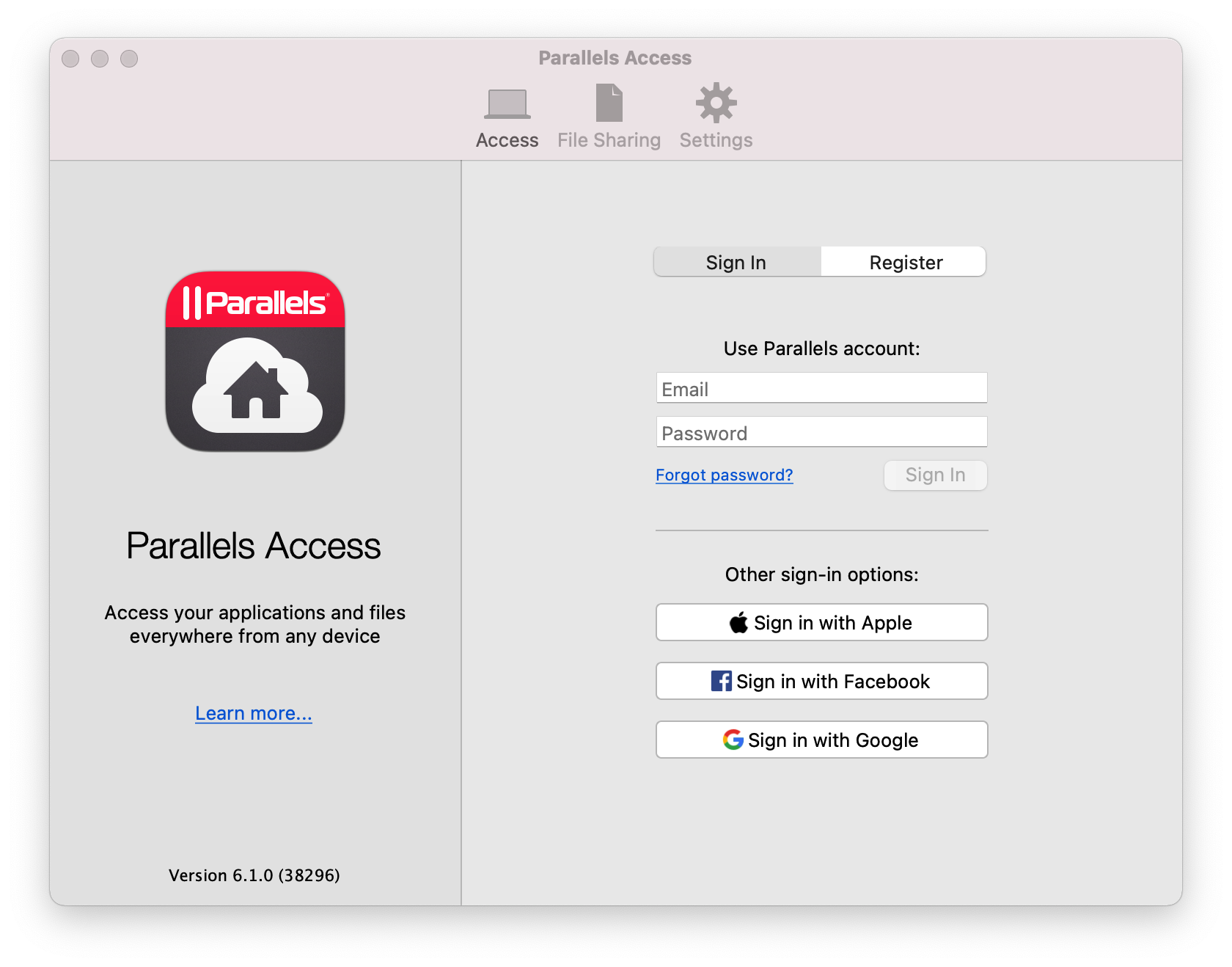 download parallels access